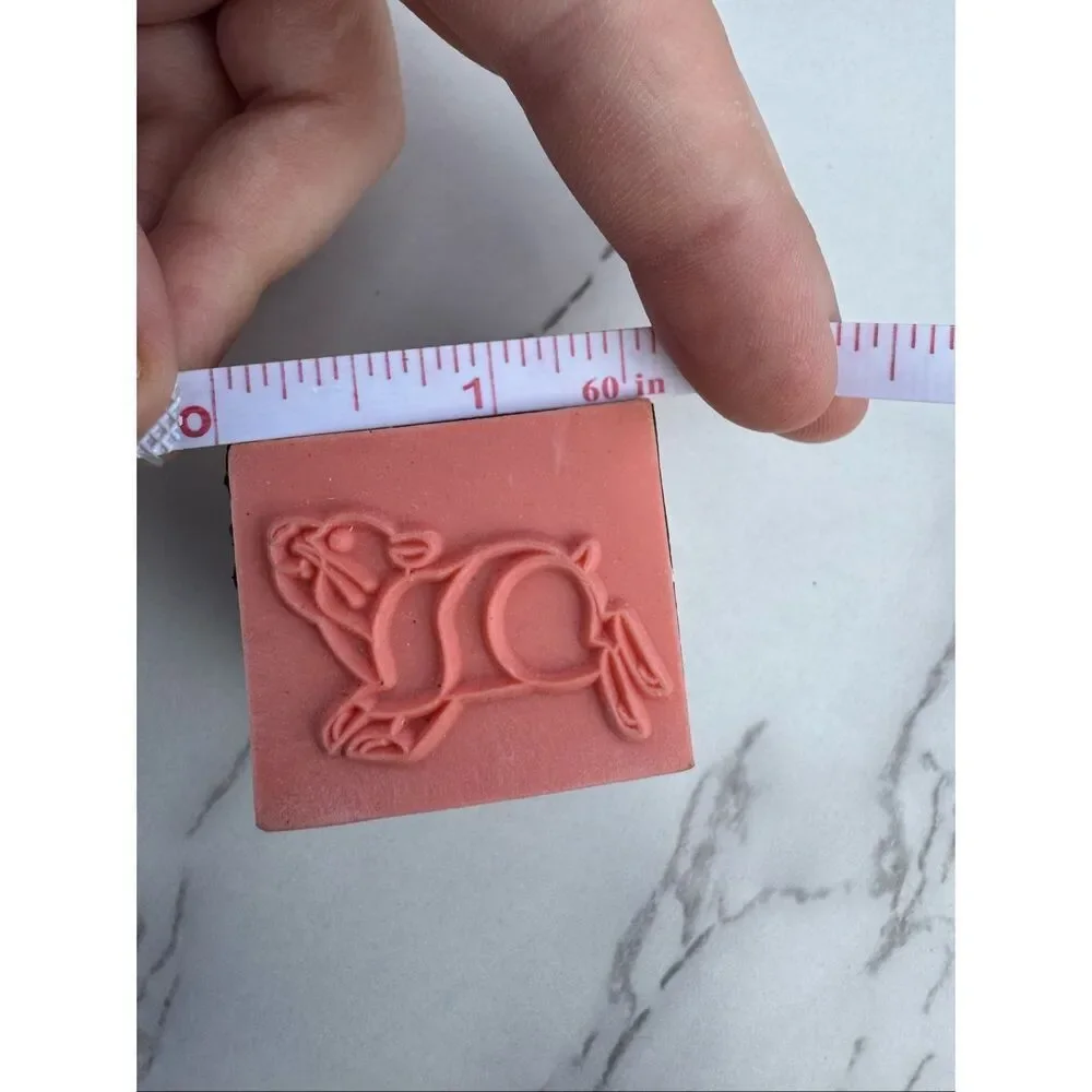 New Cartoon Guinea Pig Rubber Stamp